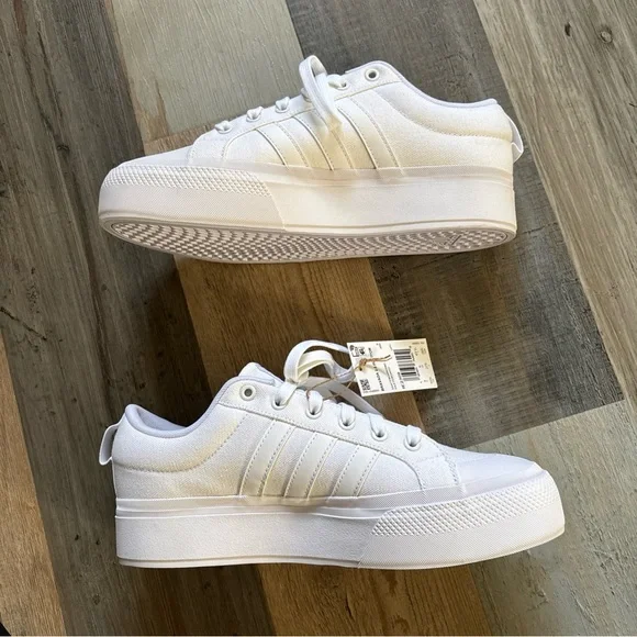 adidas White Athletic Shoes - Picture 4 of 10